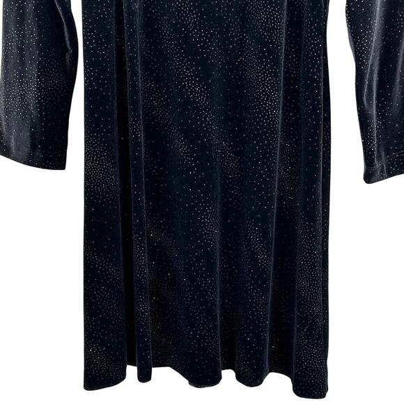 Molly Malloy Evening Black Sparkly Velour Bolero & Mini Dress Set Womens Size 8 - Picture 6 of 11